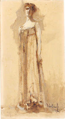 Салтанов Сергей Николаевич. Дама в вечернем платье 